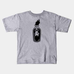 Molotov Fire Bottle Kids T-Shirt